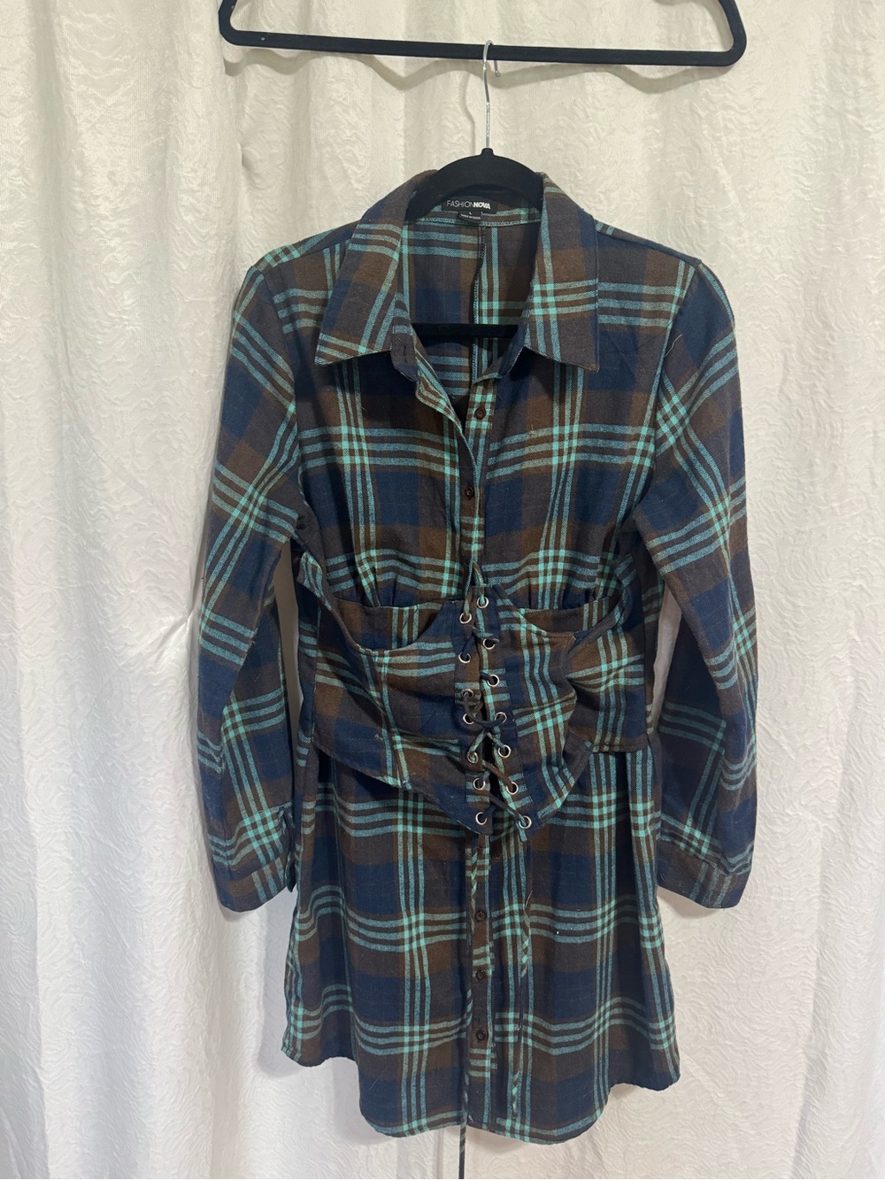 Fashion Nova Flannel Dress